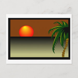 Sunset Beach Wedding Vykort