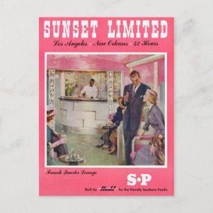 Sunset Begränsad Los Angeles New Orleans Poster Vykort