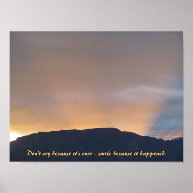 Sunset Behind Cheyenne Mountain poster (Framsidan)