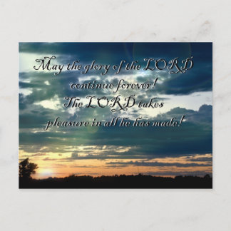 Sunset Bible verse Vykort
