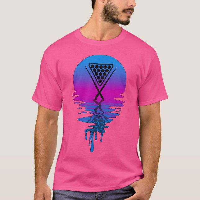 Sunset Billiards T Shirt (Framsida)