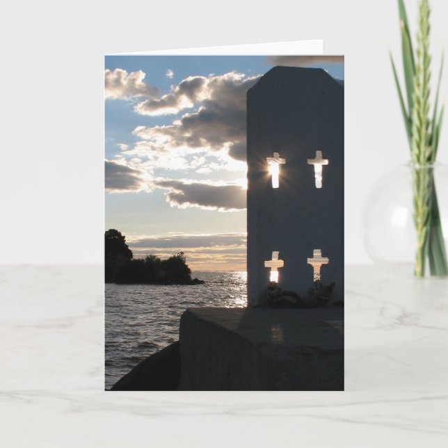 "Sunset Blessings" - Fotografik Kort (Framsida)