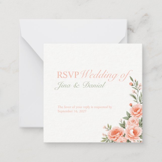 Sunset Bloom Anteckningskort (Framsida)