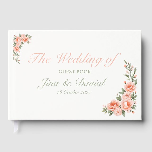 Sunset Bloom Gästböcker (Framsida)