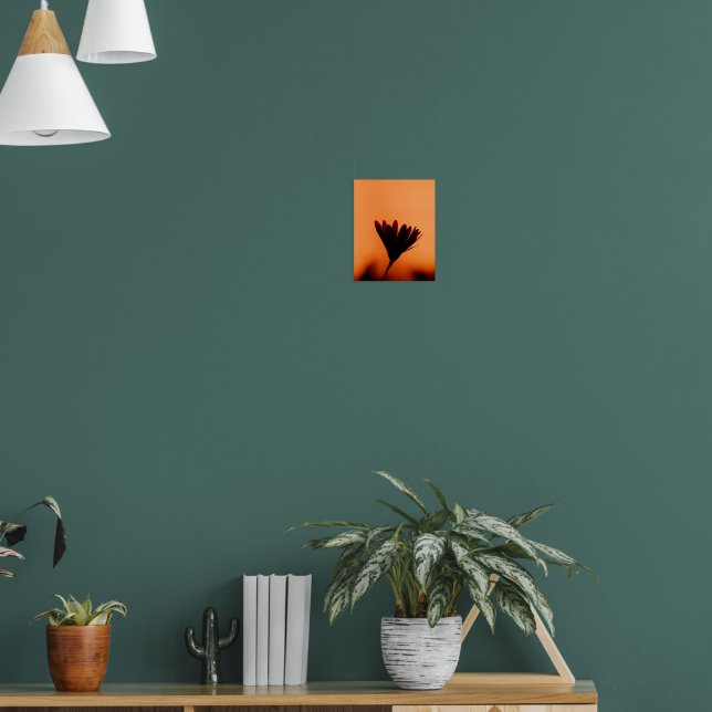 Sunset Bloom: The Silhouette of Dusk Poster (Vardagsrum 1)