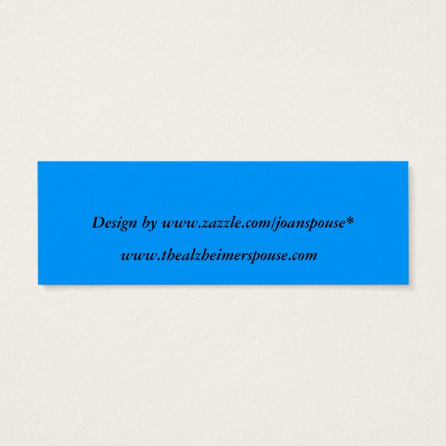 Sunset Bookmark Litet Visitkort (Baksidan)