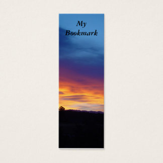 Sunset Bookmark Litet Visitkort