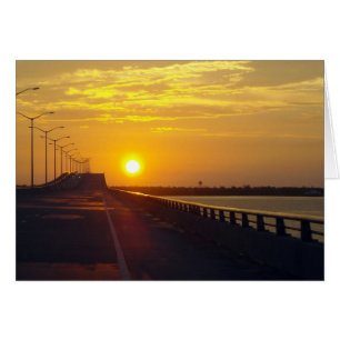 Sunset Bridge-kort Hälsningskort
