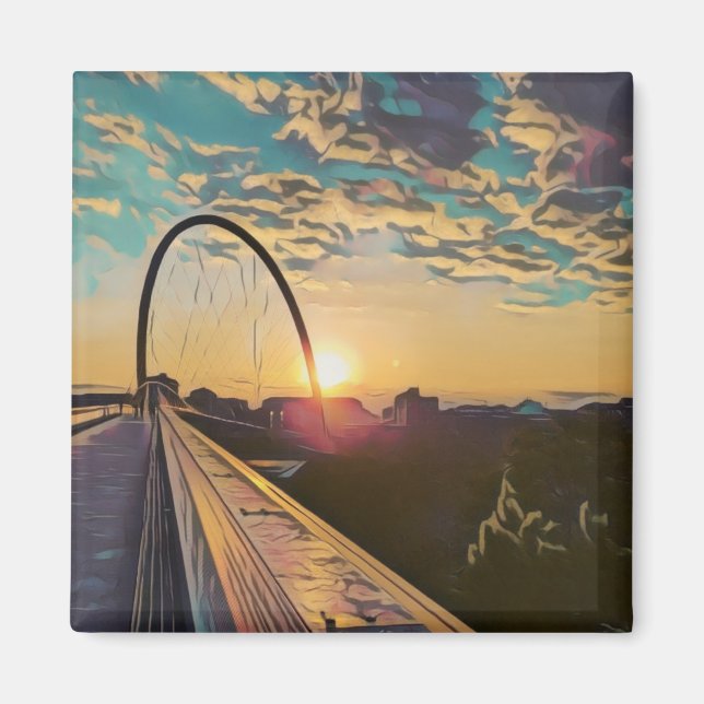 Sunset Bridge Magnet (Framsidan)