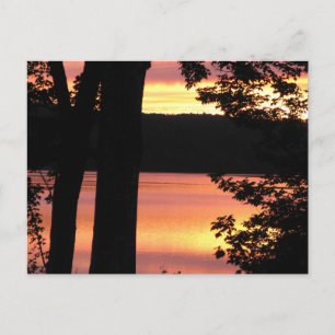 Sunset Bridgewater Nova Scotia PO Card Vykort