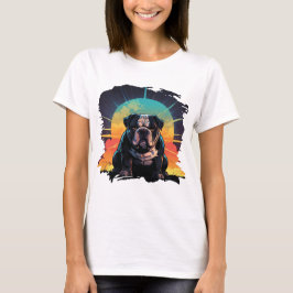 Sunset Bulldog Vibes T Shirt