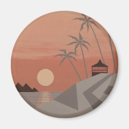 SUNSET CABANA magnet