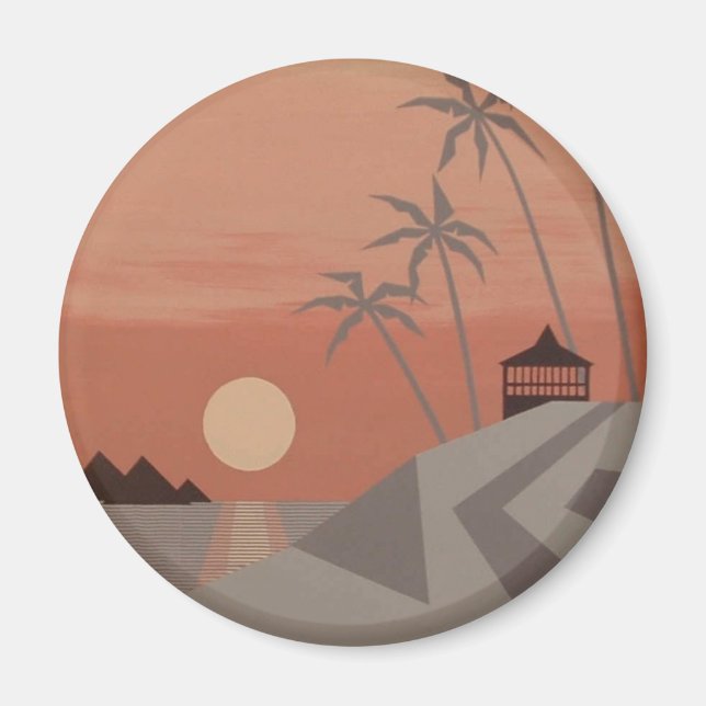 SUNSET CABANA magnet (Framsidan)