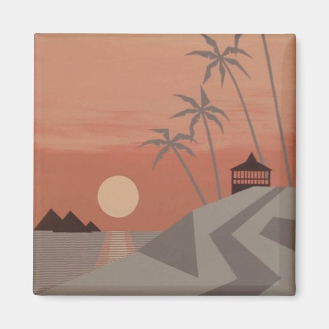 SUNSET CABANA magnet (Framsidan)