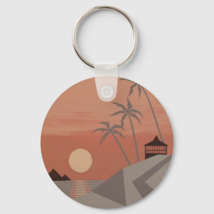 SUNSET CABANA-nyckelkedja Nyckelring