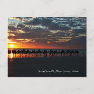 Sunset Camel Ride, Broome, Westerna Australien Vykort