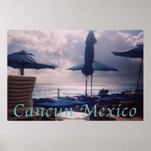 Sunset Cancun Mexiko Poster