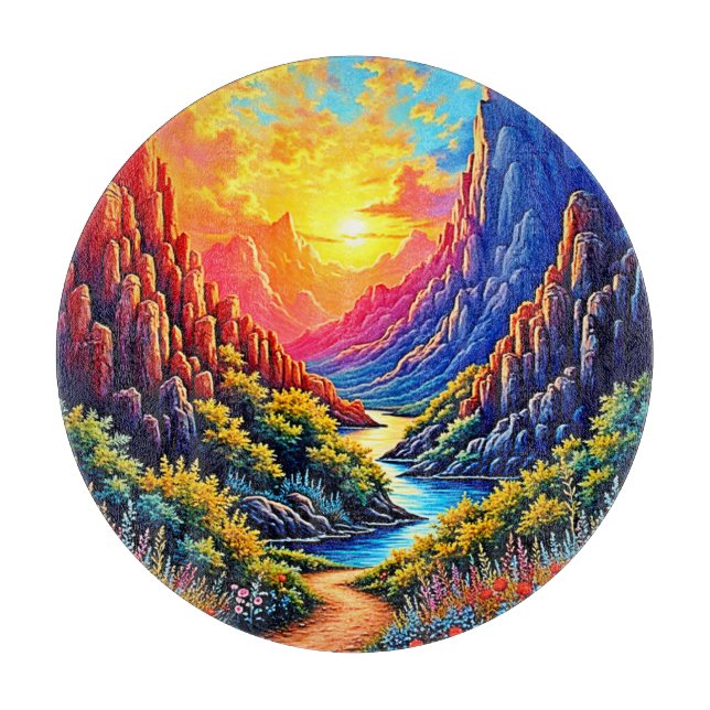  Sunset Canyon River Art (Framsidan)