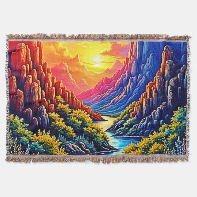  Sunset Canyon River Art Filt (Framsidan)