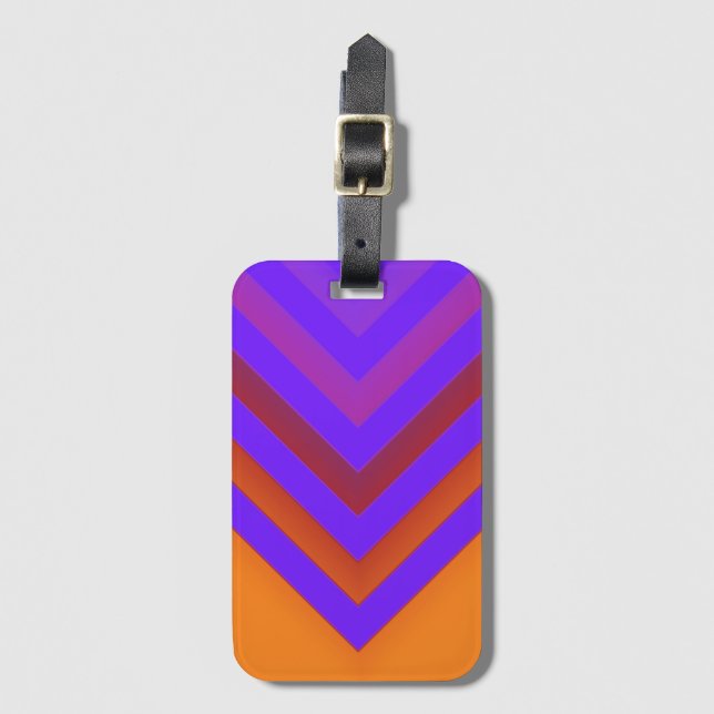 Sunset Chevron Bagagebricka (Framsida vertikal)