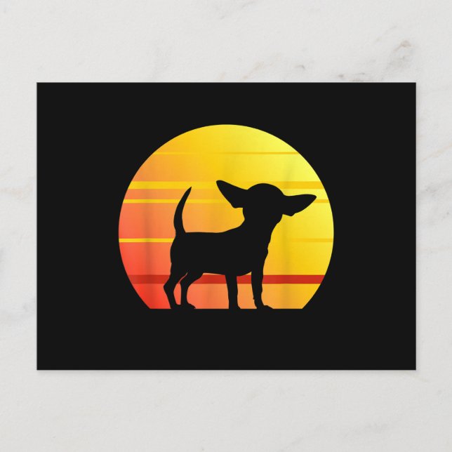 Sunset Chihuahua Vykort (Framsida)