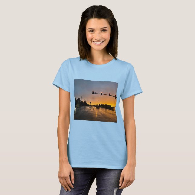 Sunset City Shirt T (Hel framsida)