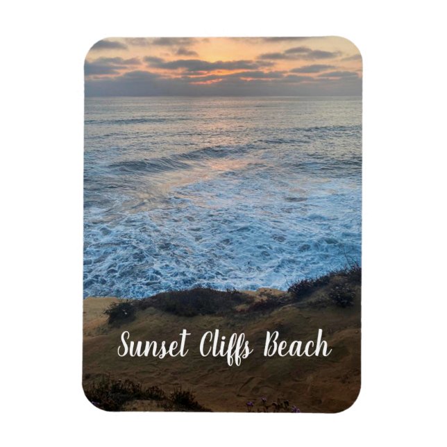 Sunset Cliffs Beach Magnet (Vertikal)
