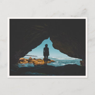 Sunset Cliffs Cave San Diego Point Loma Beach Vykort
