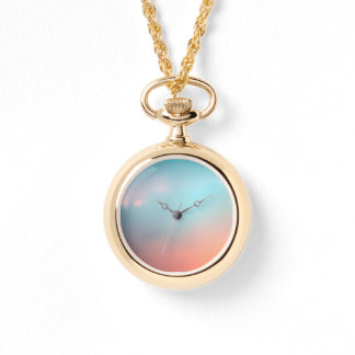 Sunset Clouds Etheral Necklace Watch Armbandsur