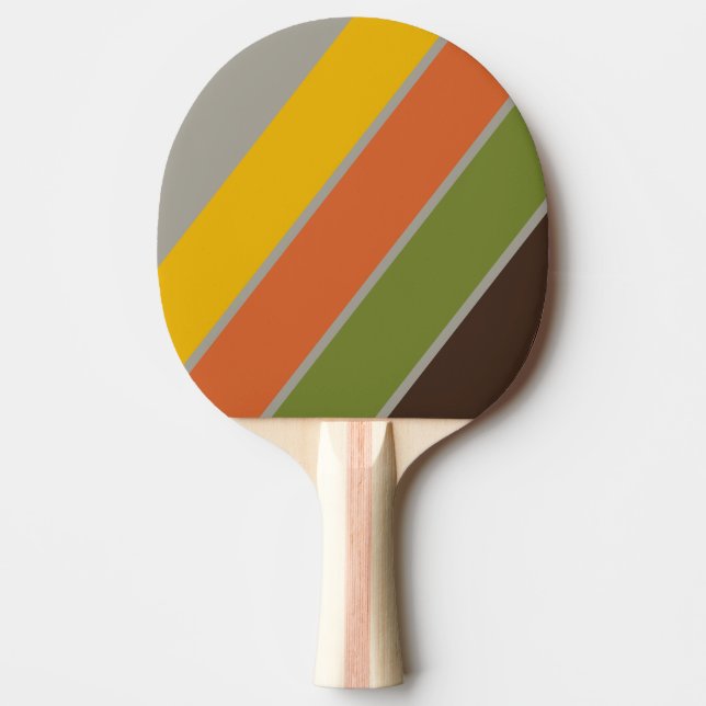Sunset Clover Fettrandig Randig Pingisracket (Framsidan)