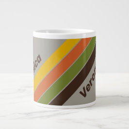Sunset Clover Ränder med namn Jumbo Mugg