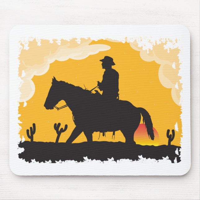Sunset Cowboy Musmatta (Framsidan)