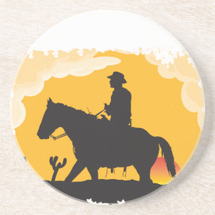 Sunset Cowboy Underlägg Sandsten