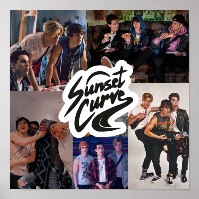 Sunset Curve Collage från JATP Poster (Framsidan)