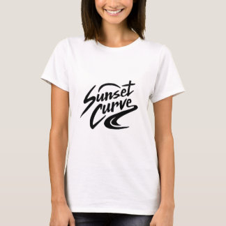 Sunset Curve Funny Summer logotyp Design 2020 T Shirt