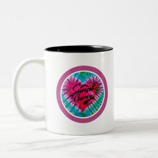 Sunset Curve - Tie Dye Heart Två-Tonad Mugg