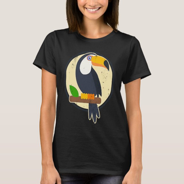 Sunset Cute Bird Animals Exotic Plants Nature Bird T Shirt (Framsida)