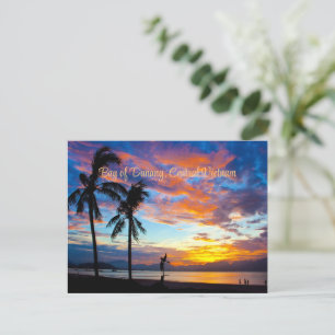Sunset, Danang Bay, Central Vietnam Vykort
