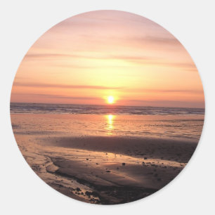 Sunset-dekal Runt Klistermärke