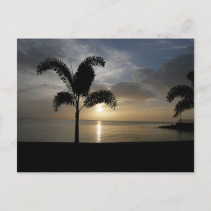 Sunset Dominica Nature Isle Vykort