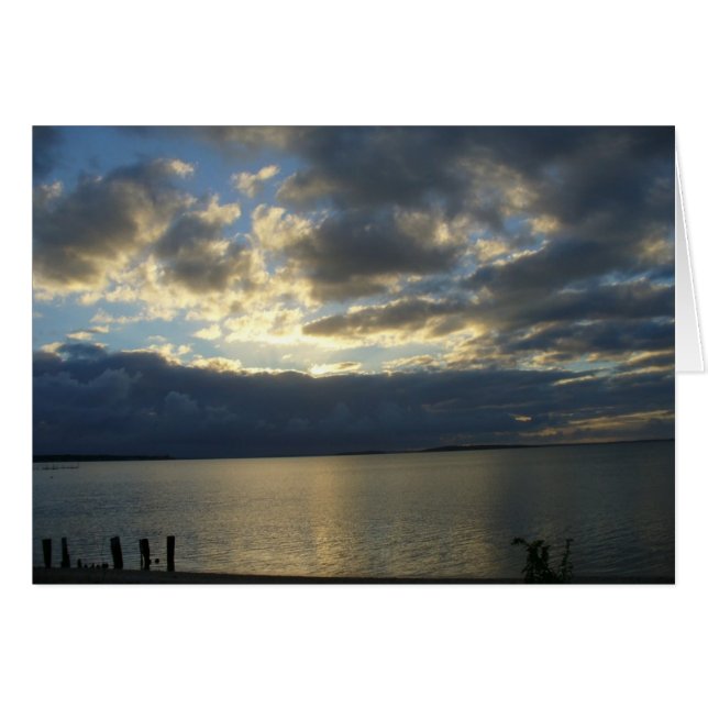 Sunset Drama Hälsningskort (Framsidan Horizontal)