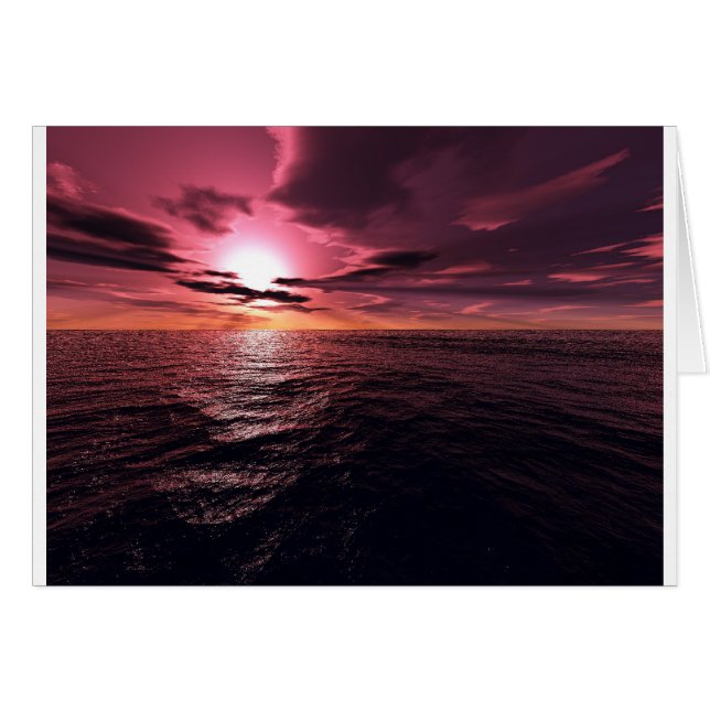 Sunset Dreamer-C Hälsningskort (Framsidan Horizontal)