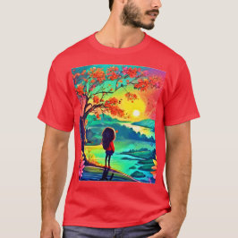 Sunset Dreamer vid floden T Shirt