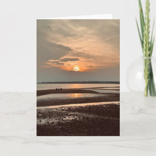 Sunset Dreams Blank Hälsning Kort