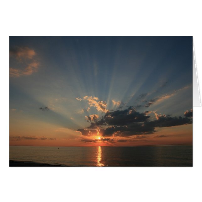 Sunset Dreams Hälsningskort (Framsidan Horizontal)