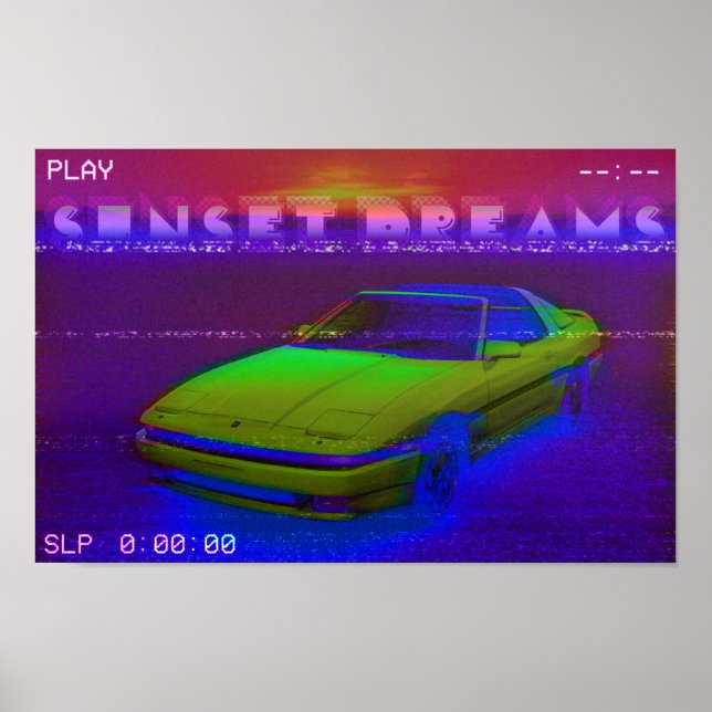 Sunset Dreams VHS Poster (Framsidan)
