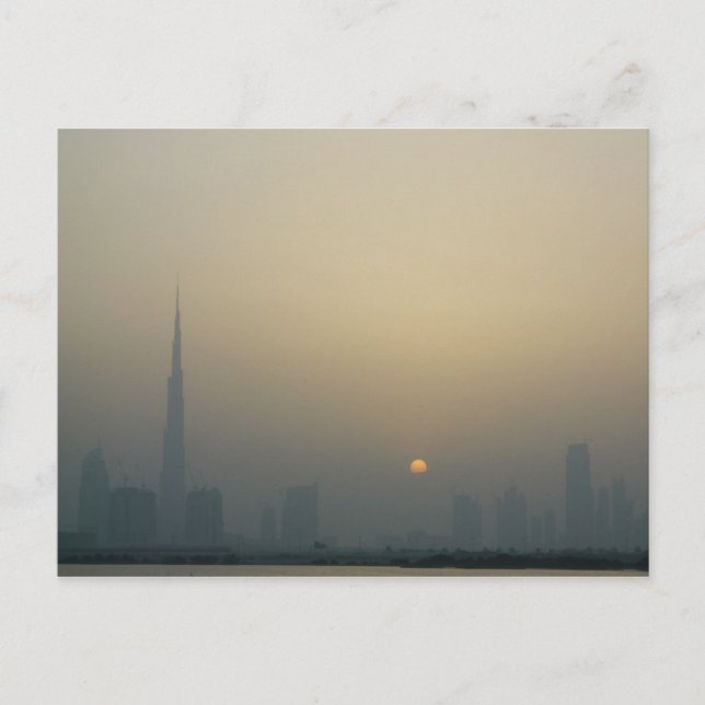 Sunset, Dubai Vykort (Framsida)