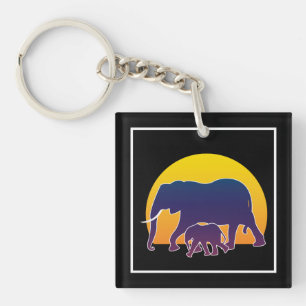 Sunset Elephants