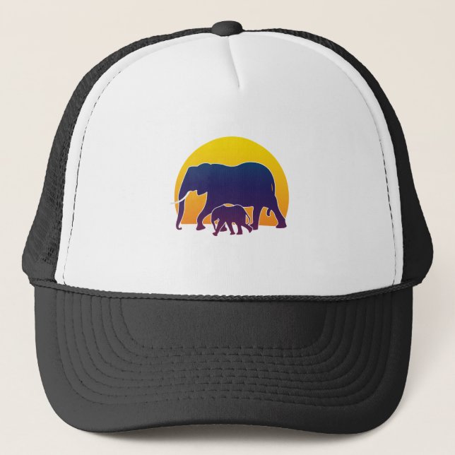 Sunset Elephants Keps (Framsida)