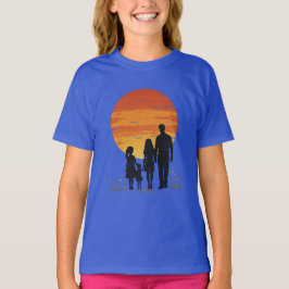 Sunset Family Silhouette T-Shirt